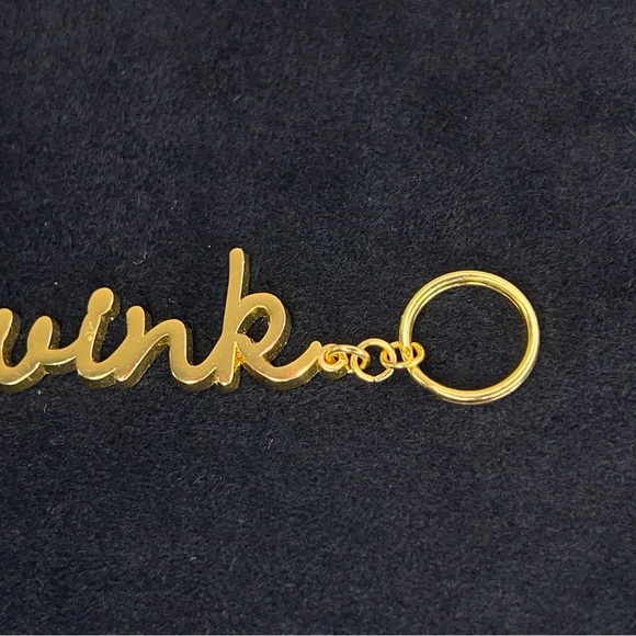 GOLD WINK KEYCHAIN FUN FLIRTY GIFT - Picture 2 of 8